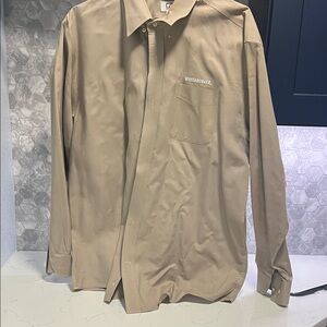 Whataburger Cutter & Buck Tan Dress Shirt